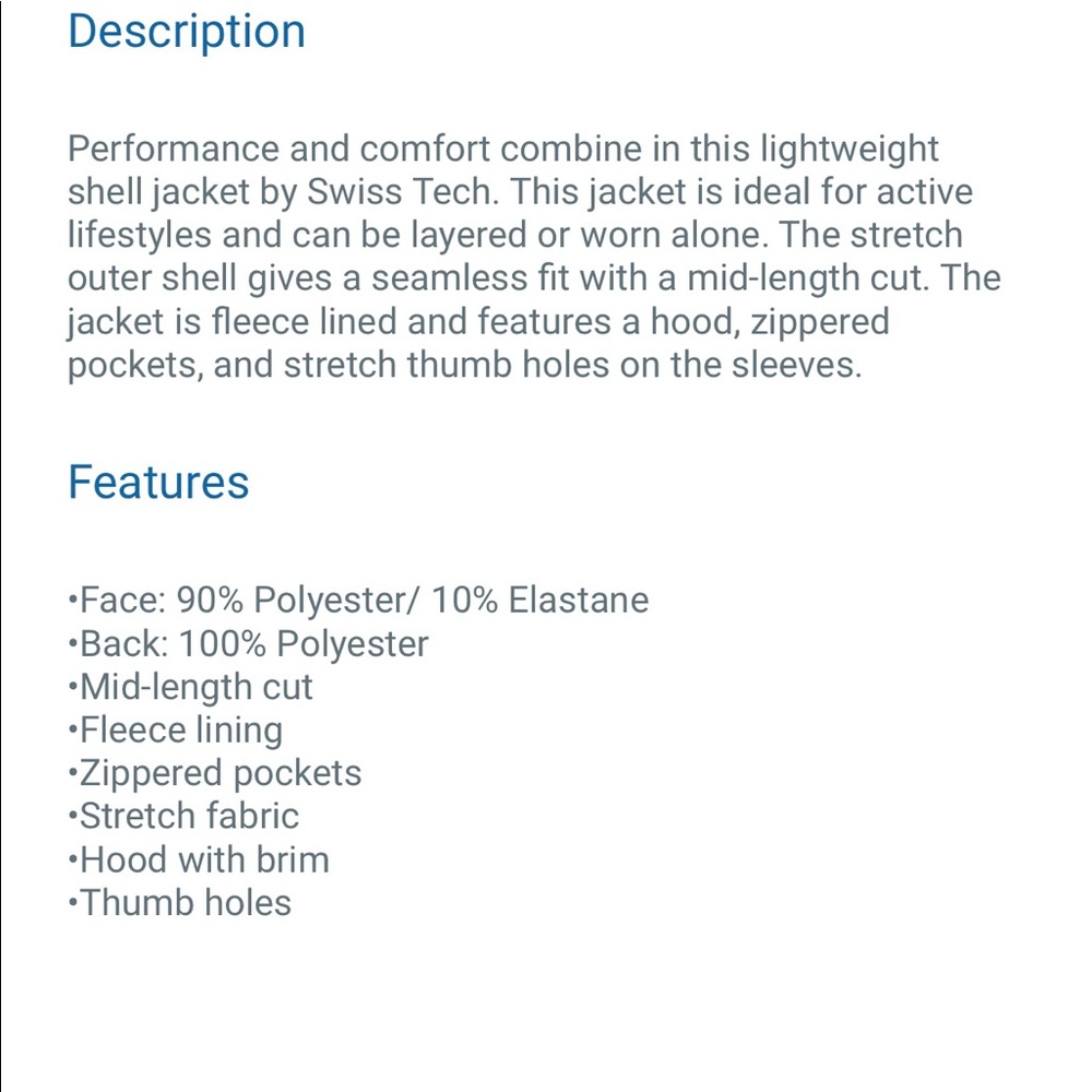 Swiss Tech Women’s Stretch Soft- Shell Jacket